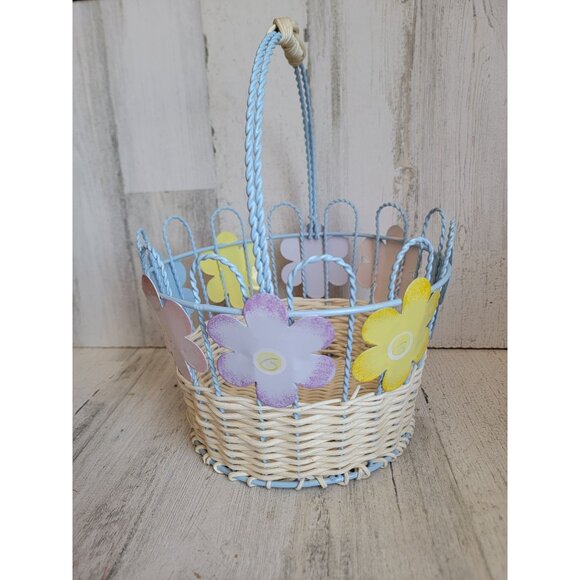 Metal wire Flower Basket Easter spring home decor Floral - Picture 5 of 9